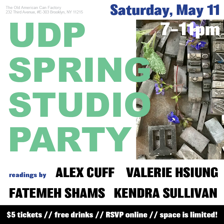 UDP Spring Studio Party: Cuff, Hsiung, Shams, Sullivan