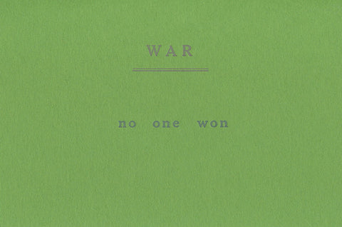 WAR by Ken Mikolowski (Poste G)