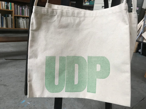 UDP LETTERPRESS TOTE BAG