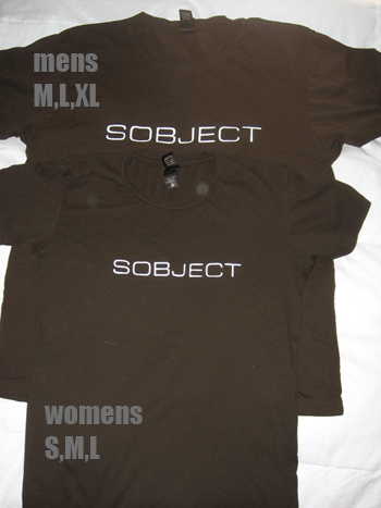 SOBJECT T-SHIRT by UDP Collective