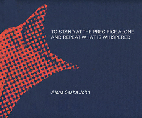 TO STAND AT THE PRECIPICE ALONE AND REPEAT WHAT IS WHISPERED by Aisha Sasha John
