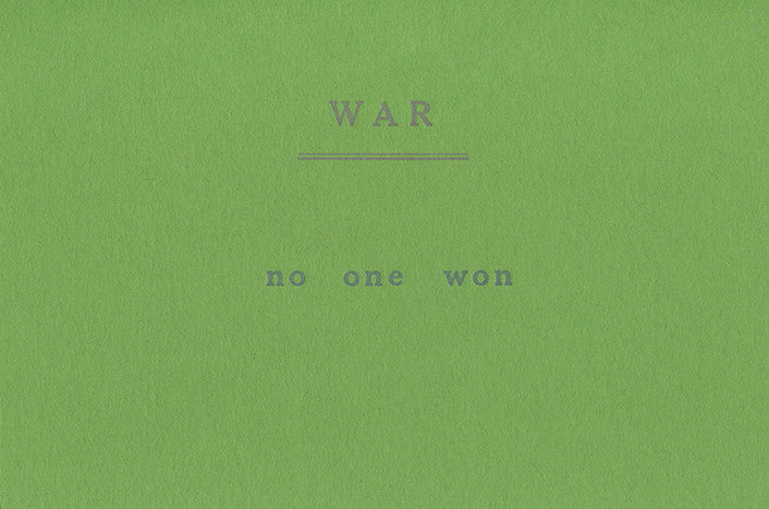 WAR by Ken Mikolowski (Poste G)